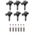 Set of 6 Ignition Coils & Denso Iridium Spark Plugs for Camaro CTS (2009–2015)