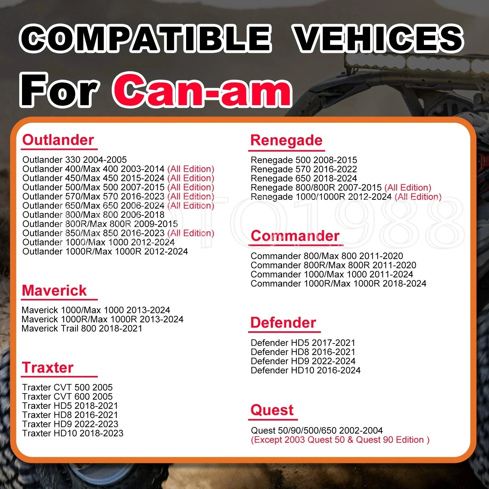 2x Aluminum Timing Chain Tensioner for Can-Am Outlander Max 1000 (2012–2024)