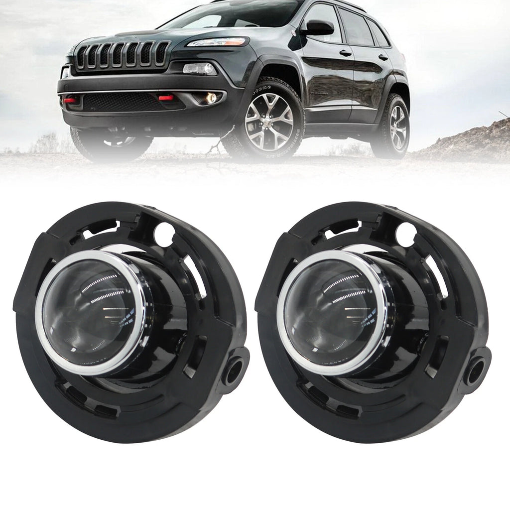 Fog Lights for Jeep Grand Cherokee (2014–2021) LH+RH, Clear Front Bumper