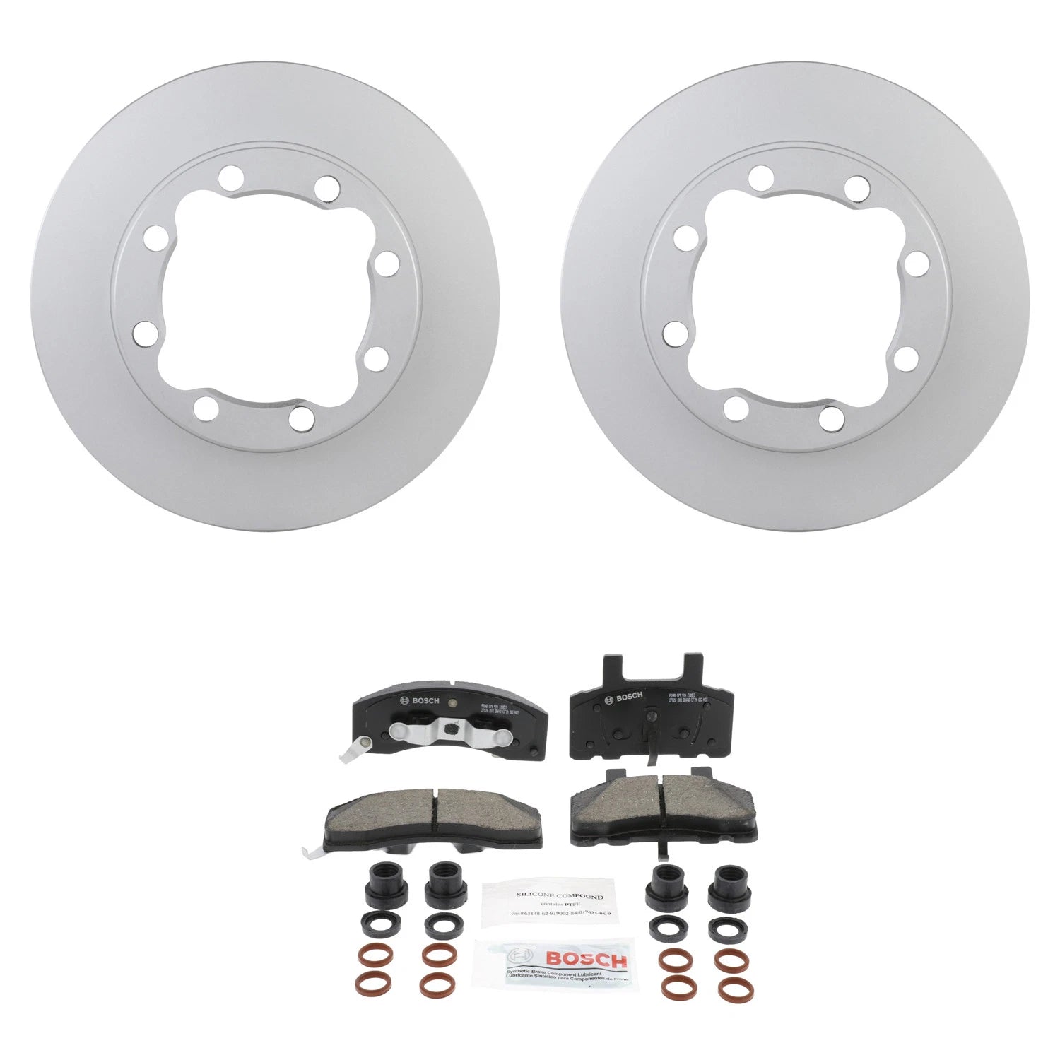 Set of 4 Bosch Quietcast Ceramic Disc Brake Pads for K1500 K2500 (1990–2000)