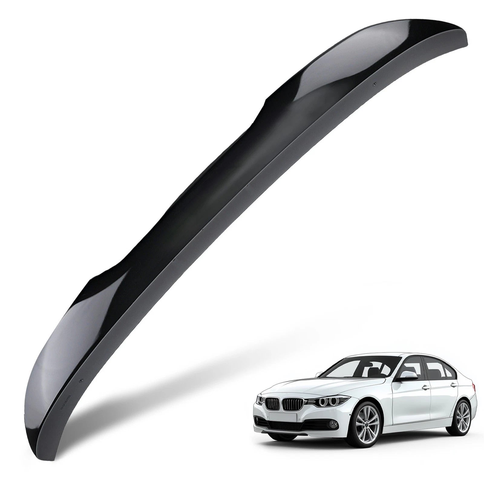 ABS Plastic Rear Trunk Spoiler for BMW F30/F80 M3 (2012–2019) Glossy Black
