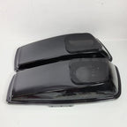 Set of 2 Black Speaker Saddlebag Lids for Harley Touring (2014–2023)