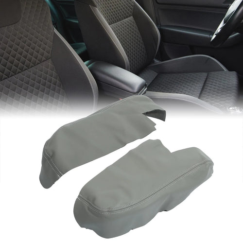 1 Pair Front Door Armrest Cover Pad for Honda Ridgeline (2006–2014) Gray