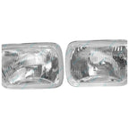 LH & RH Universal Headlights Pair with Globes for Toyota Townace Liteace Celica (1983-1996)