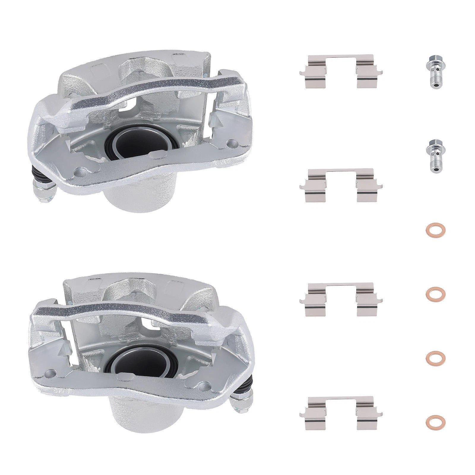 Pair Front Brake Calipers for Honda Civic EX-L EX (2013–2015) 19B2660 19B2661