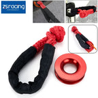 Heavy Duty Recovery Ring Snatch Block Pulley for Tow Winch Rope