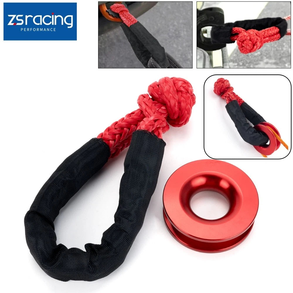 Heavy Duty Recovery Ring Snatch Block Pulley for Tow Winch Rope