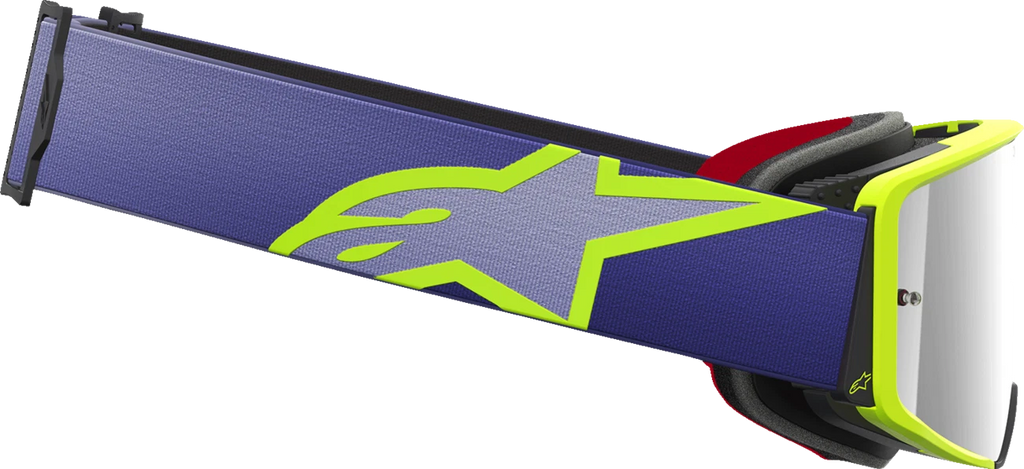 Supertech Goggles for AlpineStars (Purple/Yellow, Silver Mirror Lens)