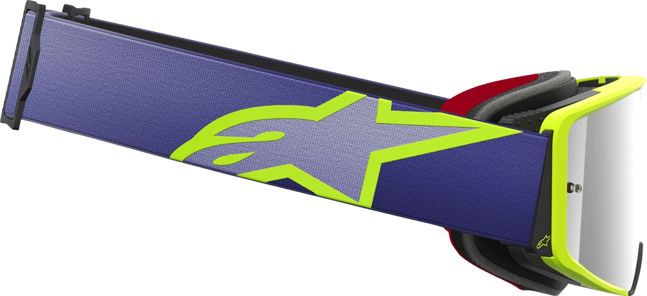Supertech Goggles for AlpineStars (Purple/Yellow, Silver Mirror Lens)