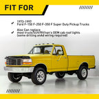 5pc Smoke Lens Amber Cab Roof Marker Lights for Ford F150 F250 F350 (1973–1997)