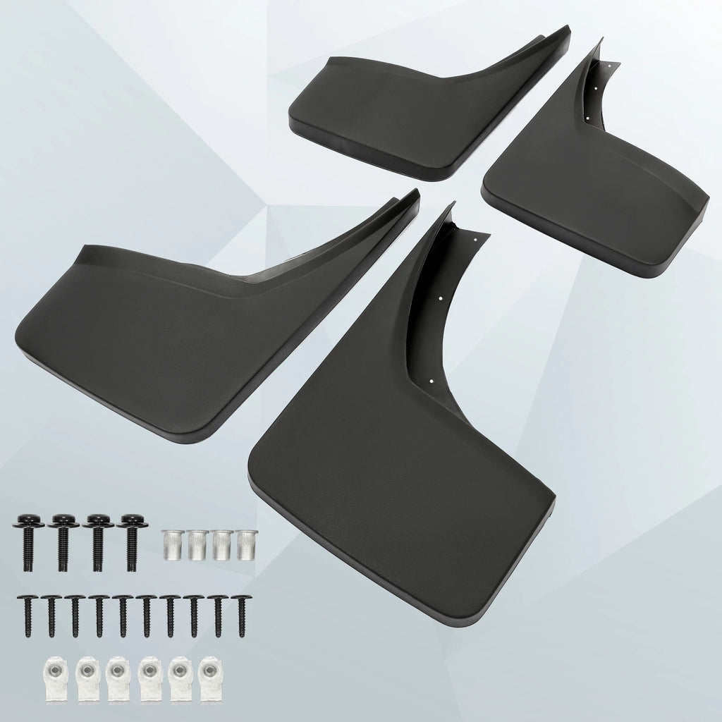 Set of 4 Splash Guards & Mud Flaps for Sierra 1500 2500 3500 HD (2014–2019)