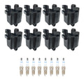 Set of 8 Ignition Coils & Spark Plugs for GMC Sierra V8