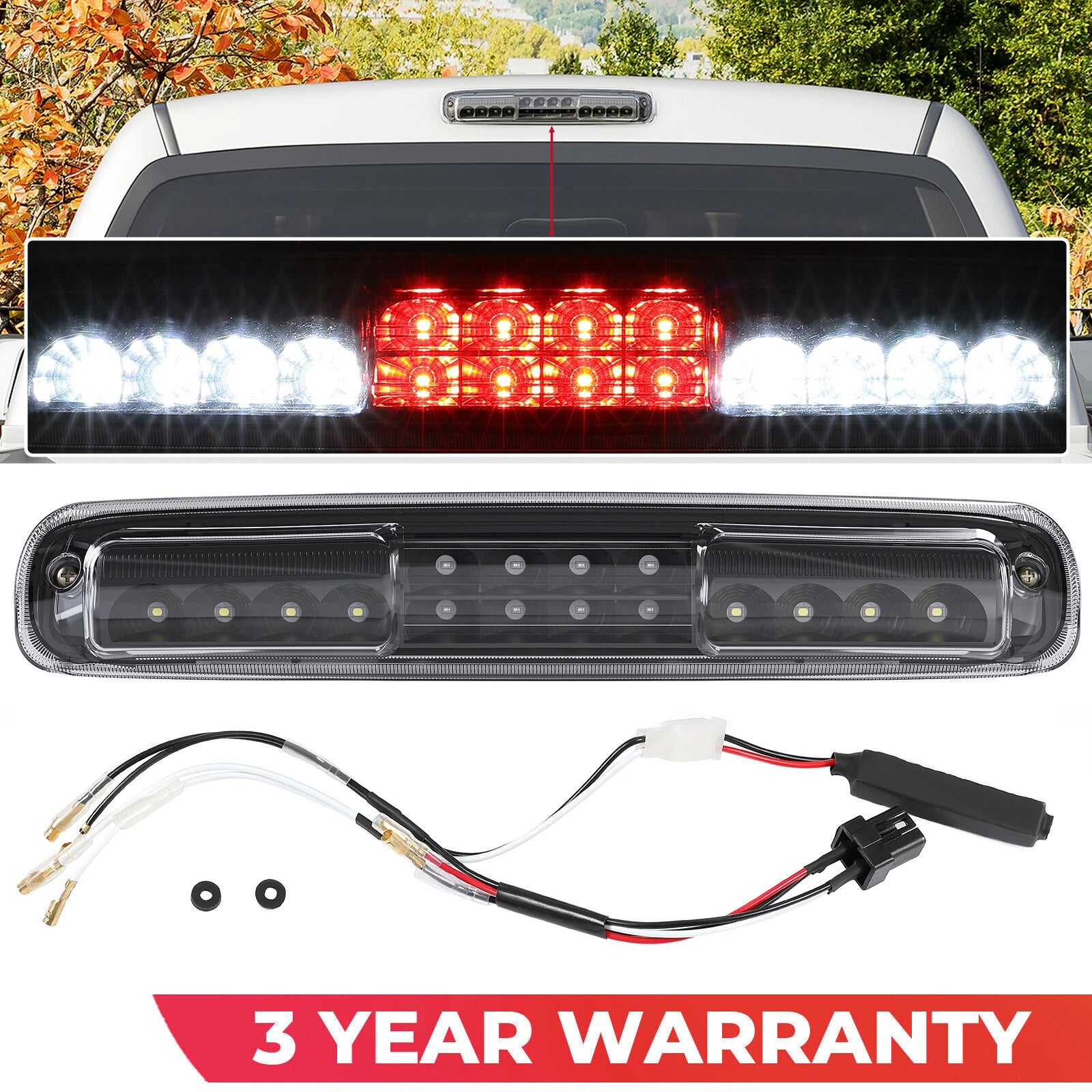 LED Third Tail Brake Light for Chevy Silverado GMC Sierra (1999–2006)