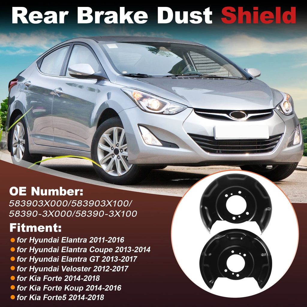Rear Brake Dust Shield for Hyundai Elantra, Kia Forte (583903X000/583903X100)