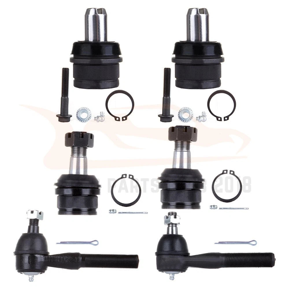 Set of 6 Ball Joints & Tie Rod Ends for Ford F-150 (1987–1996)