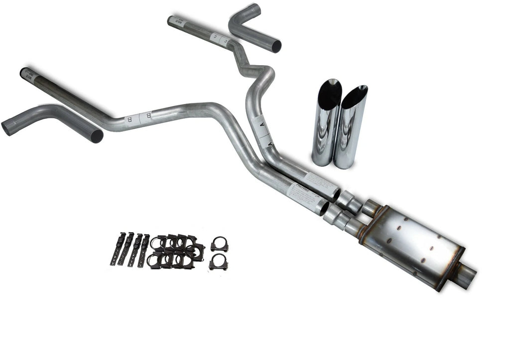 3" Dual Exhaust Kit for Chevy GMC 1500 (1999–2006) Magnaflow XL Slash Tip