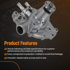 High Flow Aluminum Engine Coolant Pump for Ford SB 289 302 351 Windsor