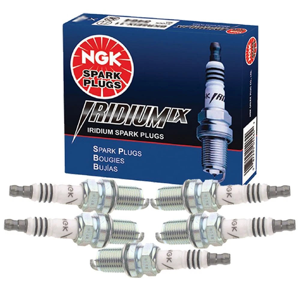 Set of 5 NGK Iridium IX Spark Plugs for Audi 90, Volvo C70, S60, S70, V70, XC70, XC90 (1990–2000)