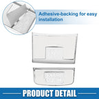 2pcs Handbrake Button Sticker for Honda HR-V (2016–2022) Silver Tone