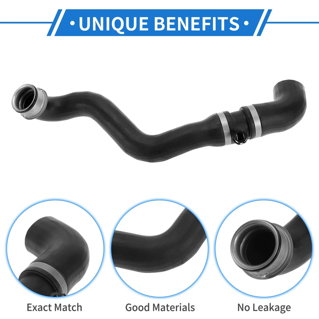 Radiator Hose for Mercedes-Benz E500 5.0L (2003-2006) - Rubber Black