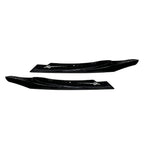 Black ABS Front Lip Spoiler Fins for Mercedes Benz A-Class (2016-2018)