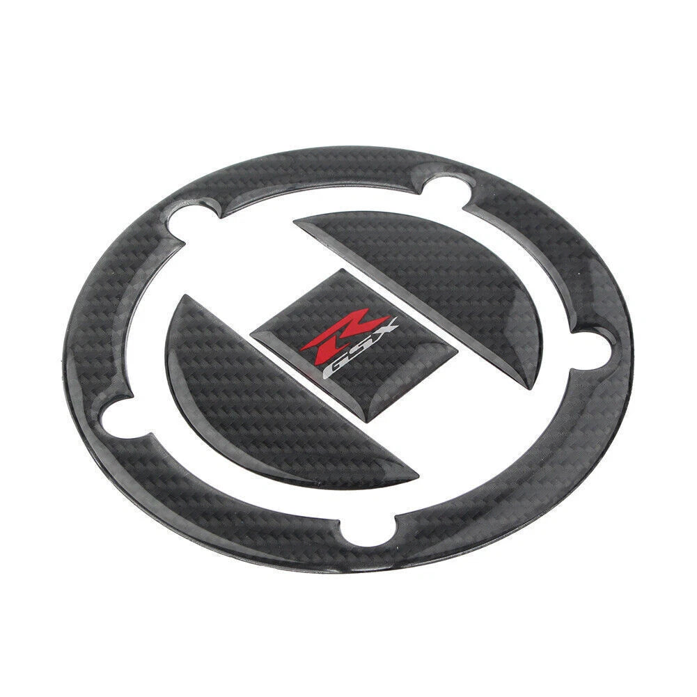 3D Carbon Fiber Fuel Tank Sticker Gas Cap Cover for GSXR 1000 750 600 (2001–2023)