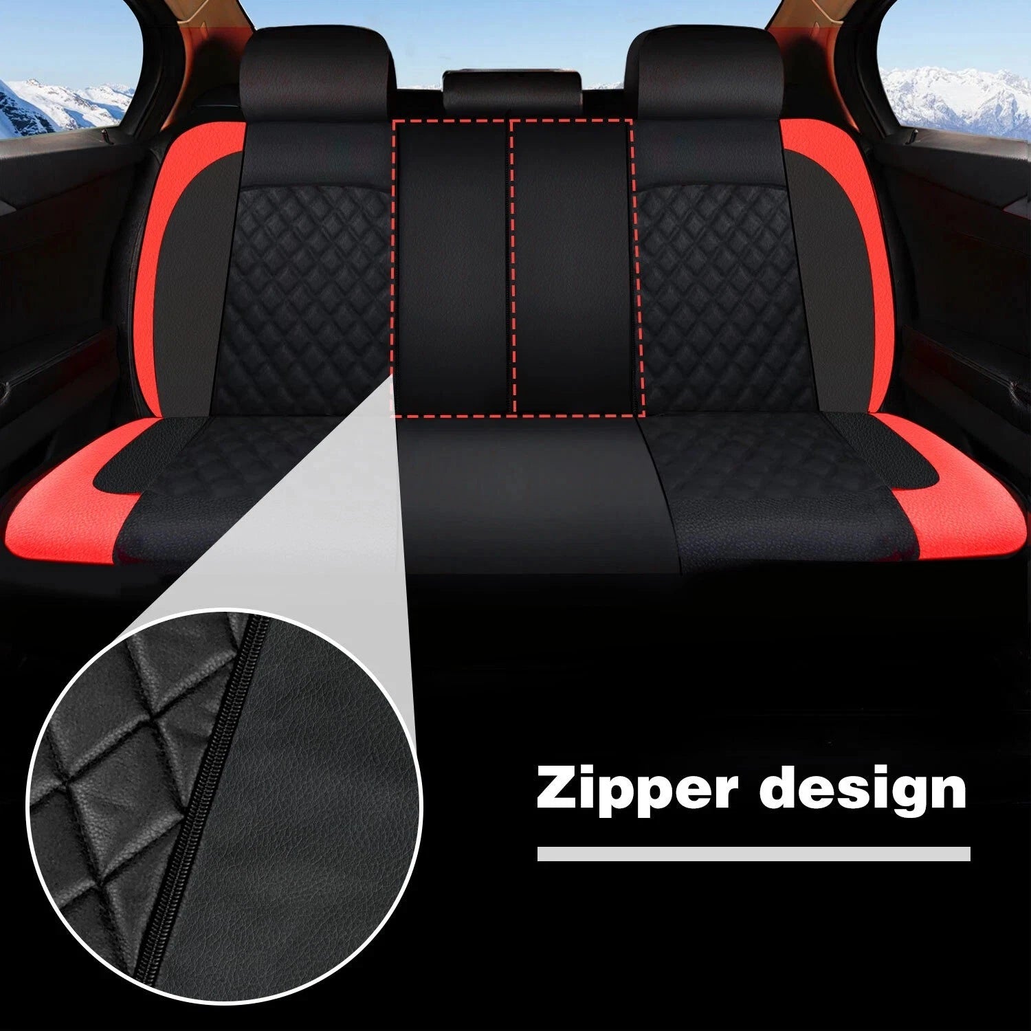 Full Set of Leather Seat Covers for Nissan (5-Seats)