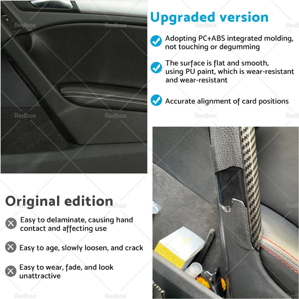 Left Inner Door Trim Pull Handle Cover for VW Golf MK6 (2009–2013)