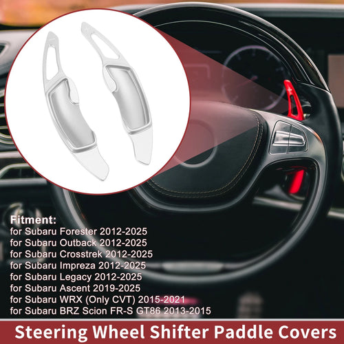 1 Pair Aluminum Alloy Steering Wheel Paddles for Subaru Impreza (2017–2021)
