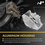 Pair Front Brake Calipers for Mercedes-Benz R107 380SL 450SL 450SLC (1972–1989)