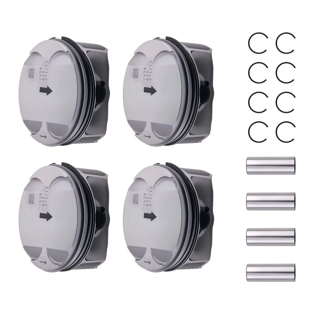 Set of 4 Pistons and Rings for Chevy Equinox GMC Terrain 2.4L (2010–2017)