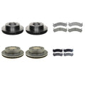 Set of 4 ACDelco Silver Brake Kit Disc Rotors Pads for Yukon H2 (2003–2007)