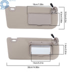 Sun Visor for Nissan Altima (2019–2024) Right Passenger Beige with Lights