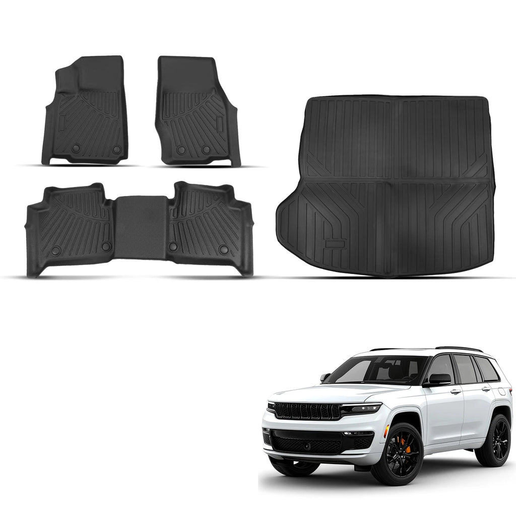 Cargo Liner + Floor Mats Set for Jeep Grand Cherokee (2022–2025) TPE All Weather