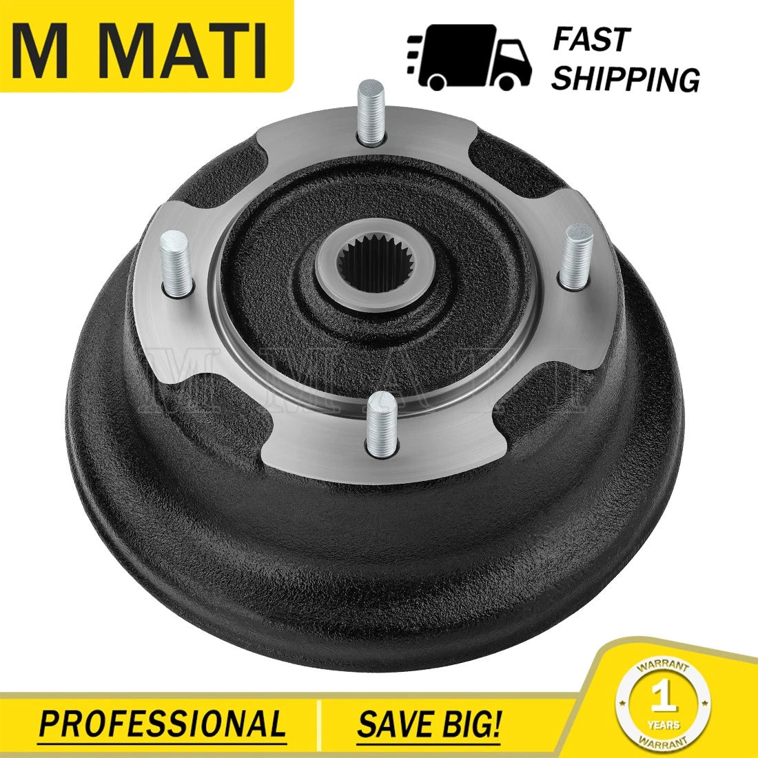 Rear Brake Drum & Bolts for Kawasaki Mule 600 KAF400 KAF400B (2005–2016)