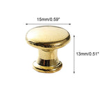 10X Gold Zinc Alloy Cabinet Pull Handles for Furniture (Vintage)