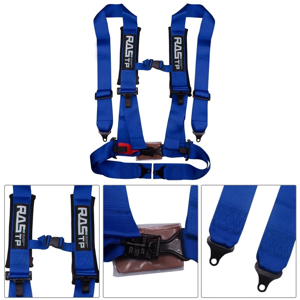 Set of 2 Racing Seat Belt Harness 4 Point Quick Release for ATV UTV