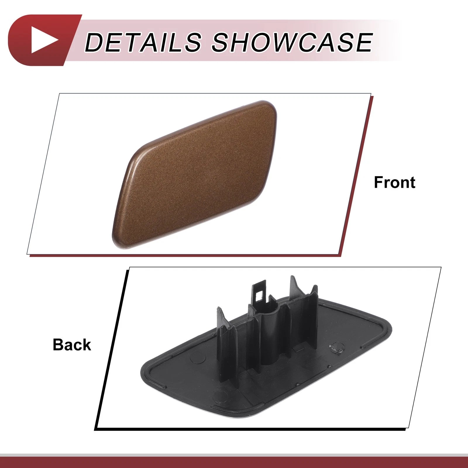 Front Left Washer Nozzle Cover Cap for Subaru Forester SK (2018–2021) Brown