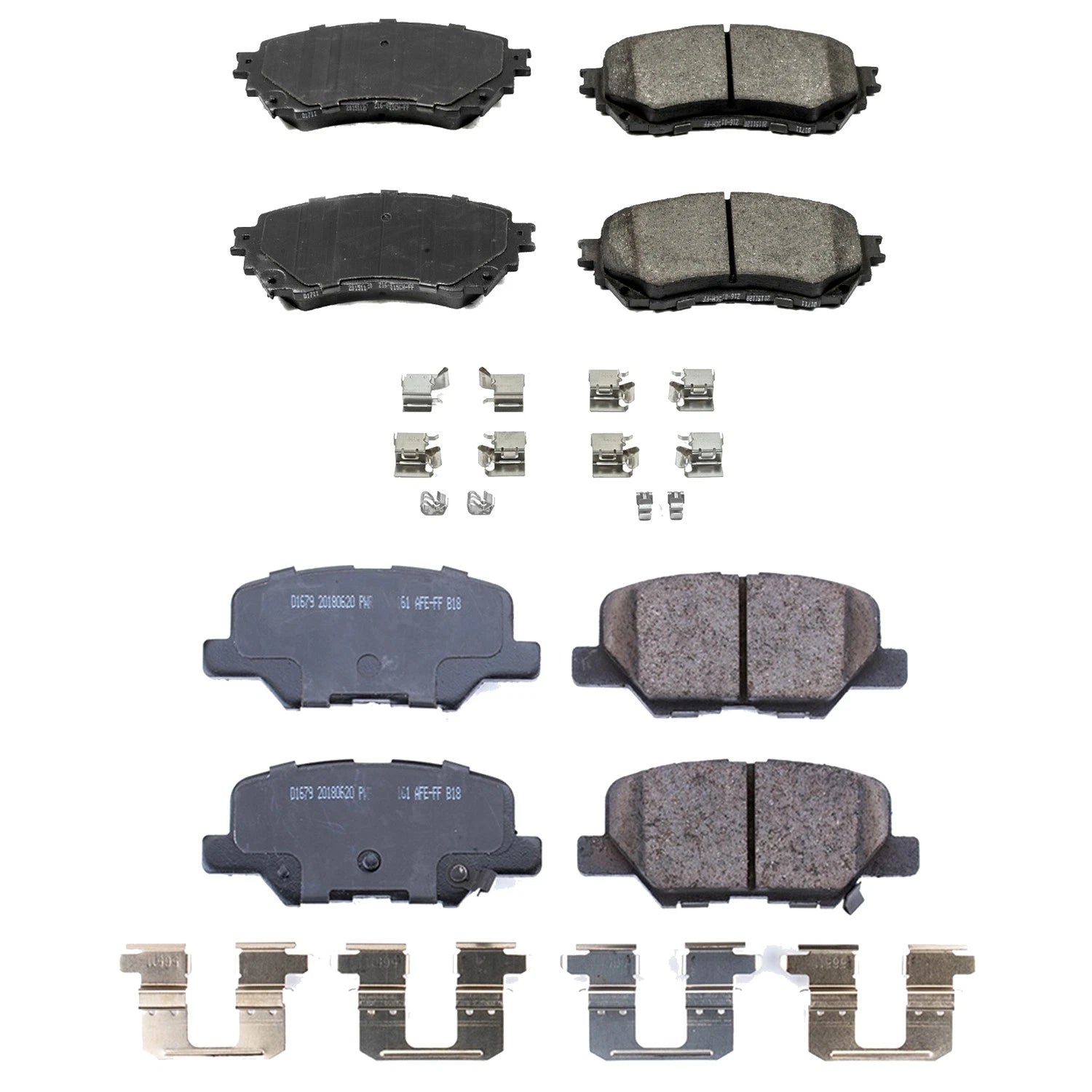 PowerStop Z17 Low-Dust Ceramic Disc Brake Pads Kit for Mazda 6 (2014–2021)