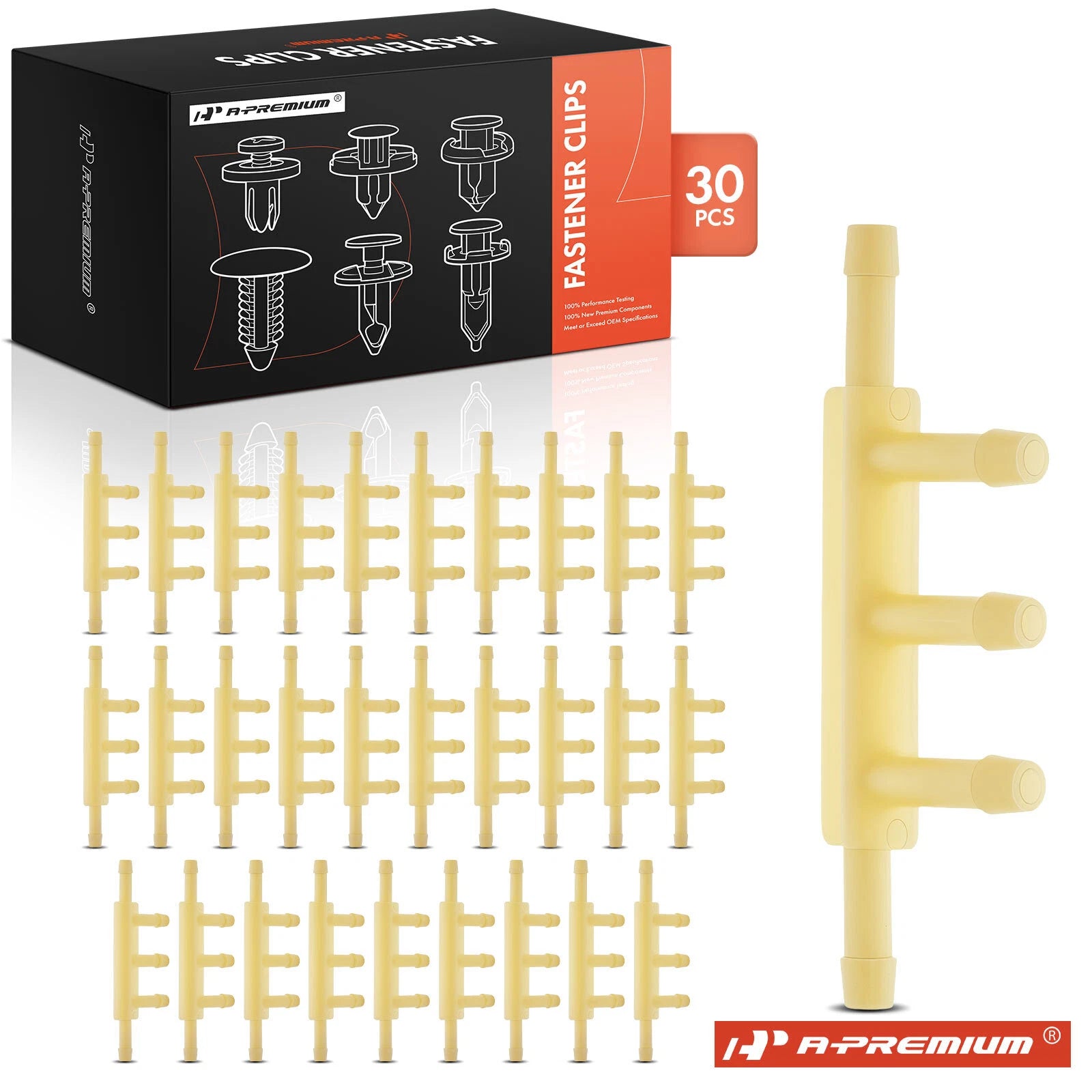 30x Retainer Clips for Ford 5-Way Vacuum T Connector 