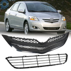 Front Bumper Grille Assembly Set for Toyota Yaris Sedan (2007–2008)