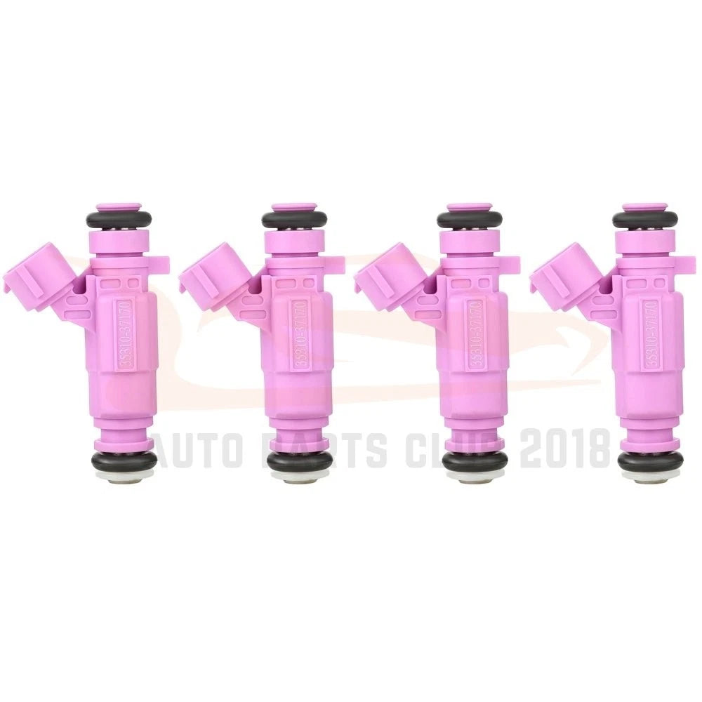 Set of 4 Fuel Injectors for Kia Rio5, Rio (2009–2011) FJ989 3531037170