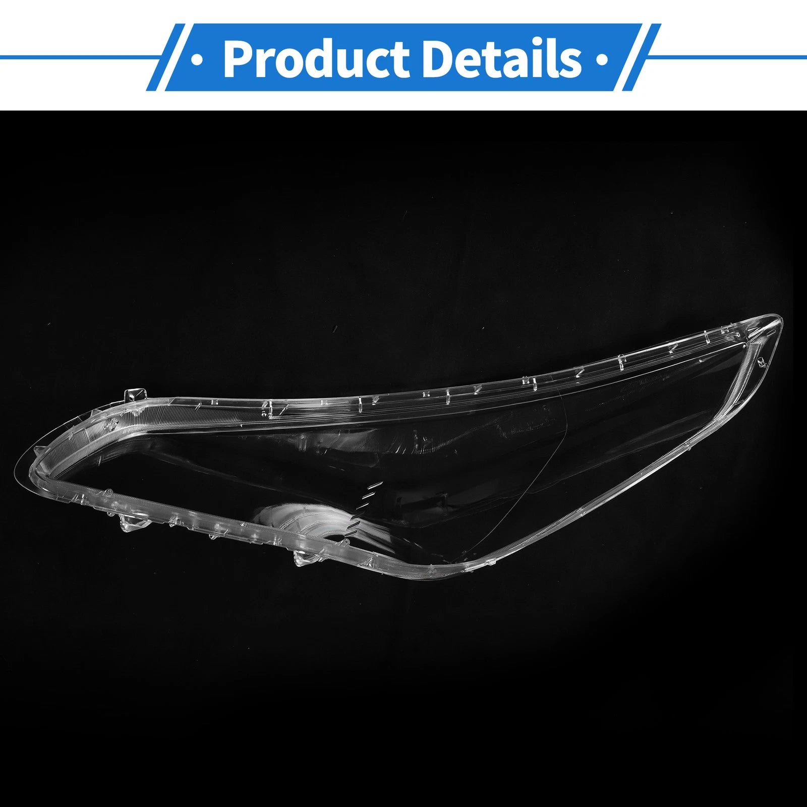 Headlight Lens Cover for Hyundai Sonata (2015–2017) PC Clear