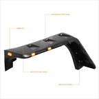 4X Pocket-Riveted Wheel Fender Flares w/ LED for Jeep Wrangler JK (2007–2018)