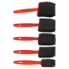 5 Piece Foam Brush Set for Crafting (2.5/4/5/6.3/7.5cm)