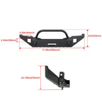 Front Steel Bumper with Bull Bar for Dodge Dakota Durango (1997–2004)