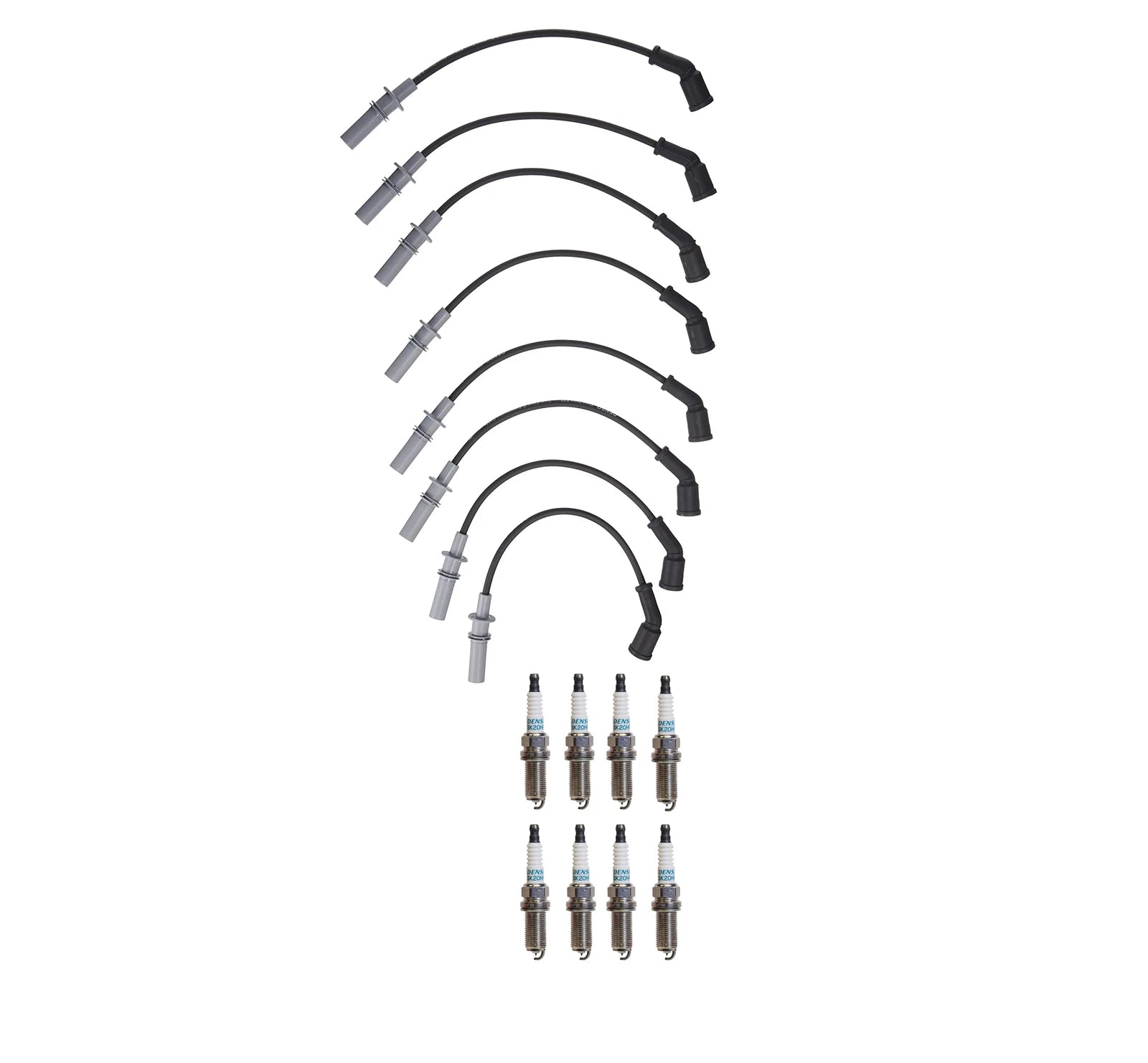 Denso Wire Set & 8 Iridium Spark Plugs Kit for Dodge 4.7 V8 (2002–2008)
