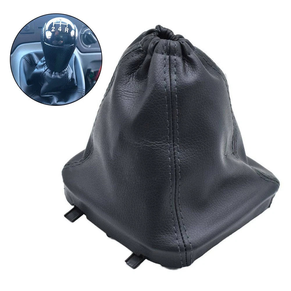 Gear Shift Knob Gaiter for Ford Transit (2006–2014) - Black PU Leather