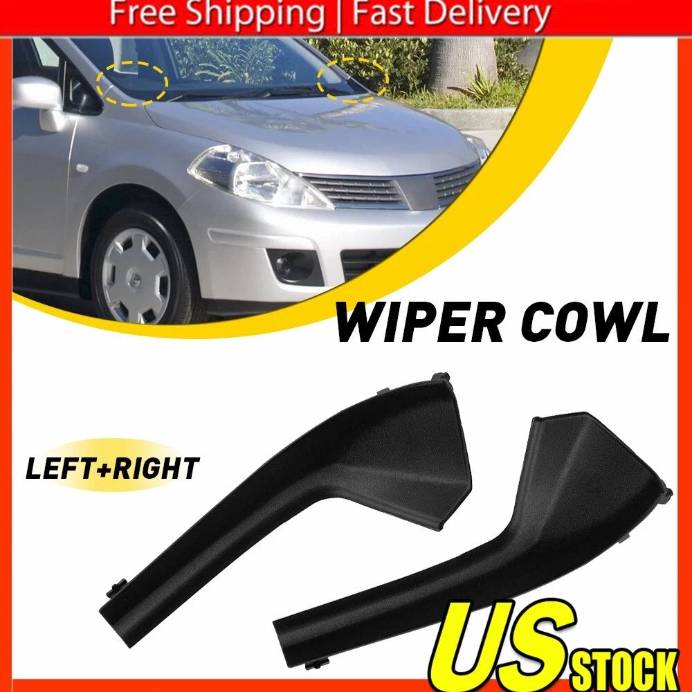 Set of 2 Outer Cowl Grille Covers for Nissan Versa (2007â2012)