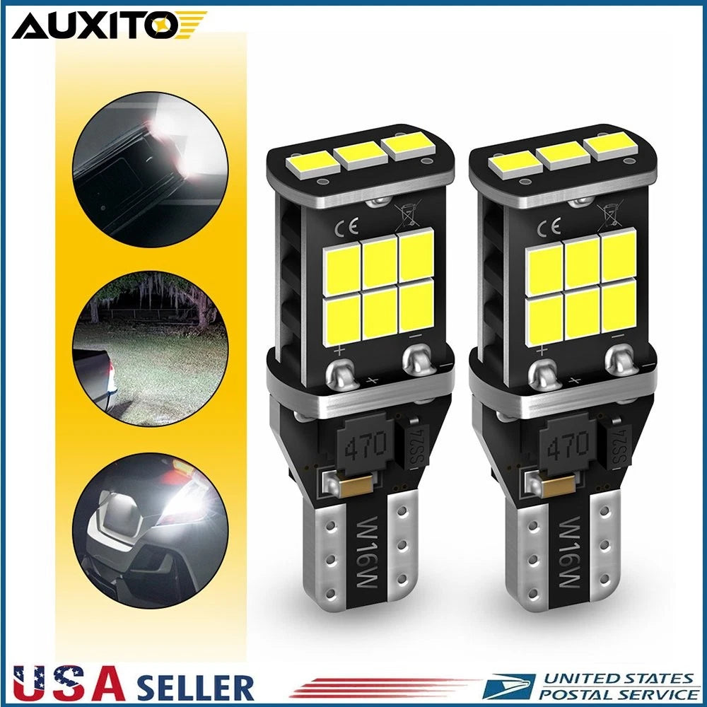 2X Auxito 912 921 LED Backup Reverse Light Bulb 6000K W16W for Audi VW